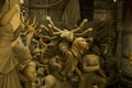Making Durga Statue Bangladesh